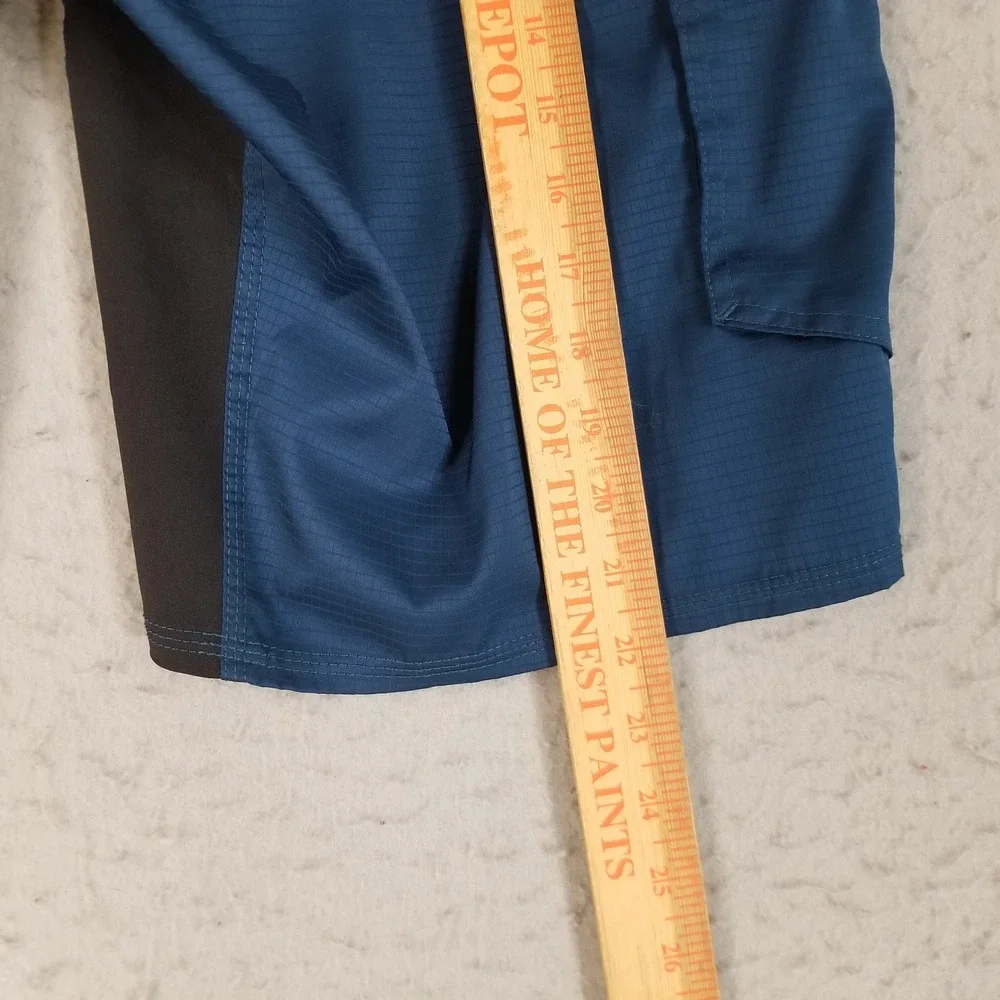 Pelagic Shorts Mens 36 Blue Deep Sea Fishing Ripstop Cargo Technical Boardshorts